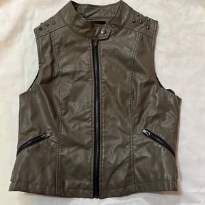 Material Girl Pleather Vest